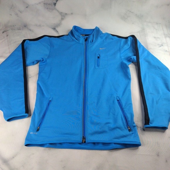 NIKE Running Womens Sz Small Blue Full Zip Jacket - Picture 1 of 9